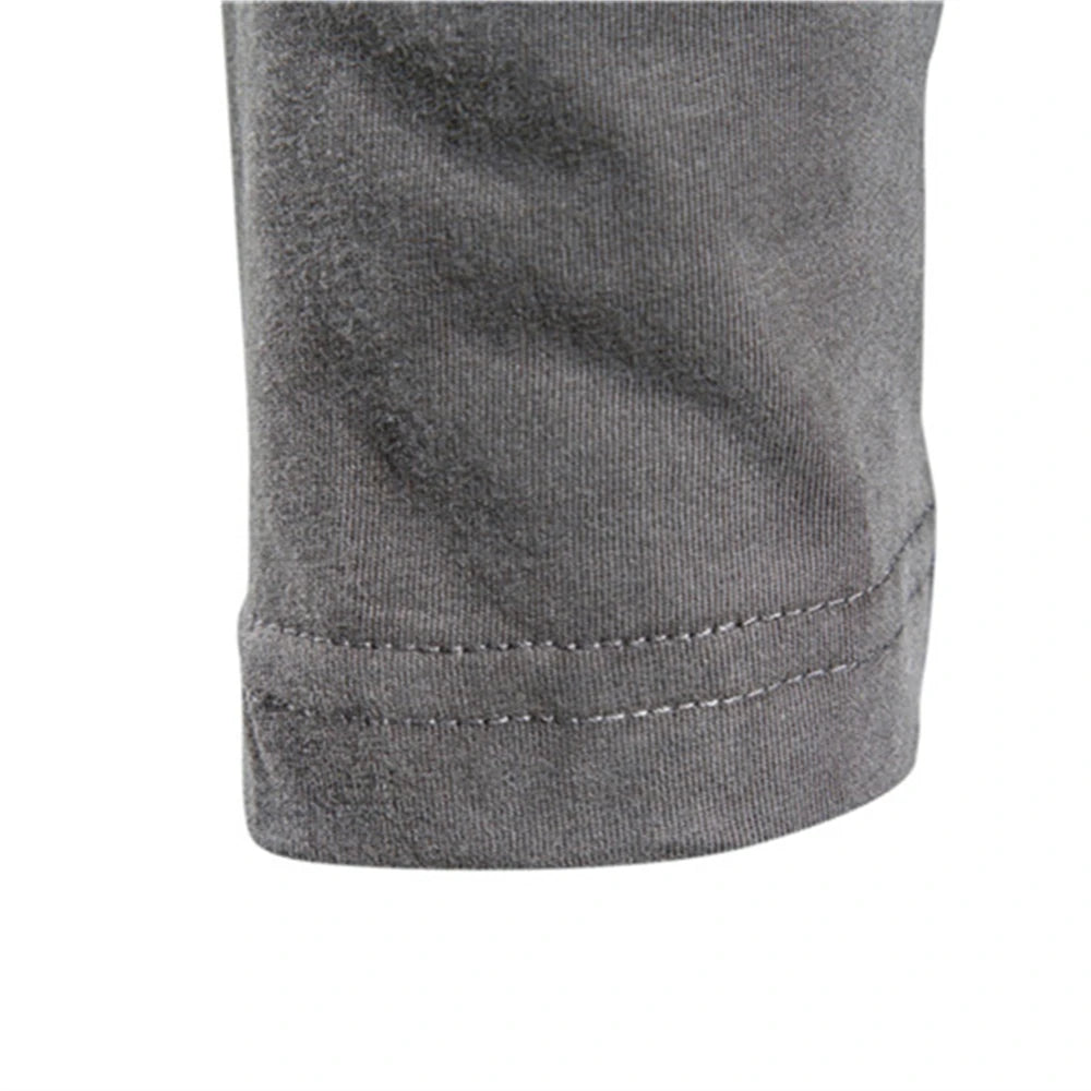 T-shirt a maniche lunghe in cotone 100% per uomo T-shirt da uomo casual primaverili solide T-shirt da uomo di alta qualità Abbigliamento classico T-shirt da uomo