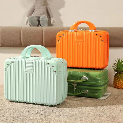 Mini valigia da viaggio leggera da 14 pollici Scatola per cosmetici Organizzatore per bagagli a mano impermeabile Custodia per trucco Piccola custodia da imbarco protettiva