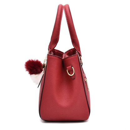 Yogodlns borsa da donna con ciondolo con perline borsa a tracolla in rilievo da donna borsa a tracolla da donna borse con palle di pelo borsa di alta qualità