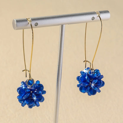 2 pezzi di tendenza della moda da donna, orecchini a sfera con petali di perle fai da te, viaggi all'aperto, carnevale, banchetti, feste, vestire, regali