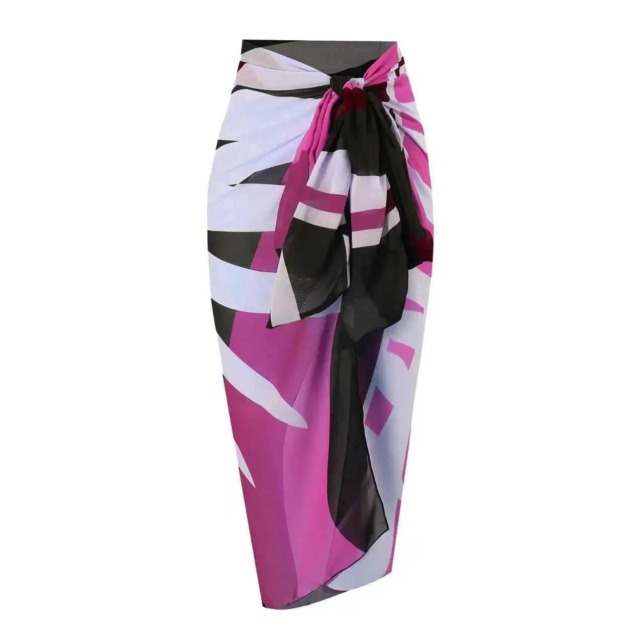 Printed One-Piece Bikini Set Women's Beachwear Tummy Covering Slimming Southeast Asian Sun Protection Style