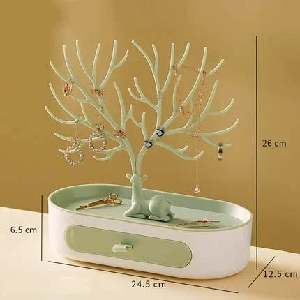 Portagioie Corna Orecchini Collane Anelli Espositore Bracciale Cervo Custodie per gioielli Stand Vassoio Albero Regali per le donne