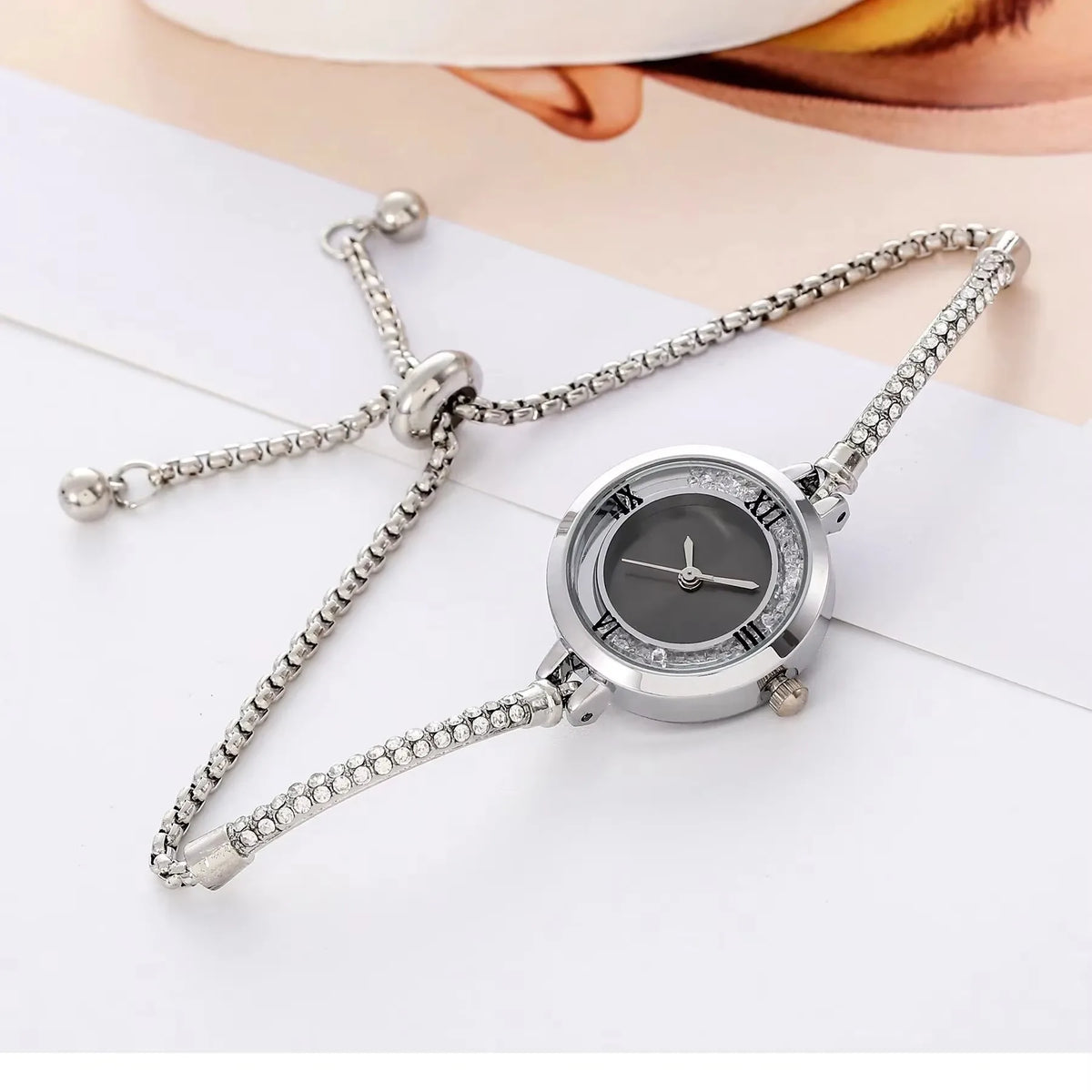 Orologio da donna alla moda con cinturino fine, orologi analogici al quarzo femminili, orologio Relojes