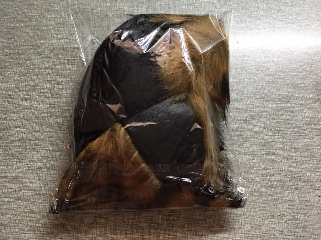 Cappello russo in pelliccia sintetica per uomo, berretto termico invernale, paraorecchie antivento, per la stagione fredda di mezza età