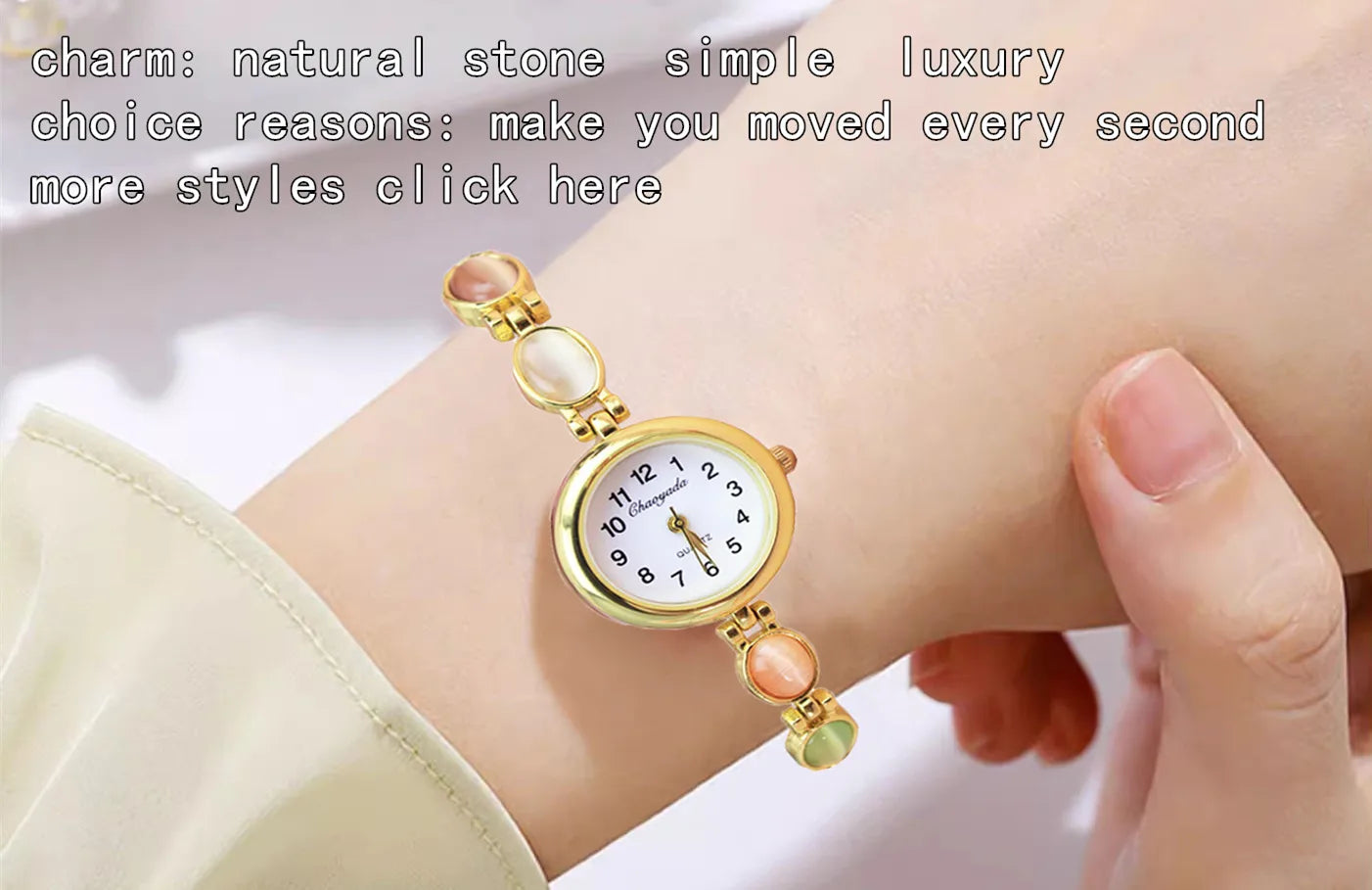 Orologio da Polso da Donna Chaoyada 2026 di Marca Famosa, con Catenella, Regalo per la Mamma, al Quarzo, con Strass, alla Moda, di Lusso