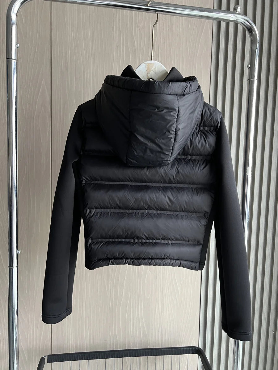 Piumino caldo leggero da donna nuovo arrivo invernale 2025 con maniche lunghe e cappotto sportivo con cappuccio con cerniera 4391742