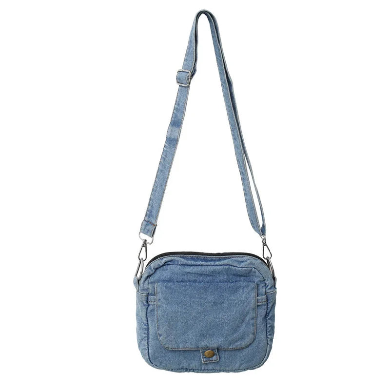 Borsa da donna Casual in Denim 2023 borse a tracolla a tracolla estive di tendenza per borse e borsette per telefono da studente borsa a tracolla per Jeans