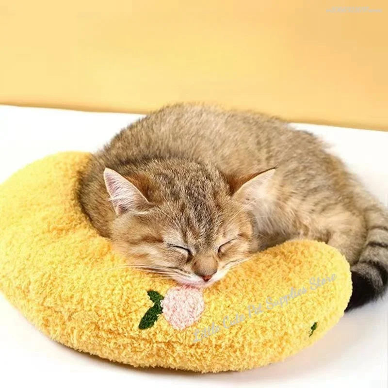 Pet Piccolo cuscino Moda Protezione per il collo Sonno profondo Cucciolo Gattino Cuscino a forma di U Cane Gatto Poggiatesta Cuscino per dormire Forniture per animali domestici