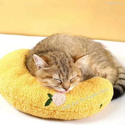 Pet Piccolo cuscino Moda Protezione per il collo Sonno profondo Cucciolo Gattino Cuscino a forma di U Cane Gatto Poggiatesta Cuscino per dormire Forniture per animali domestici