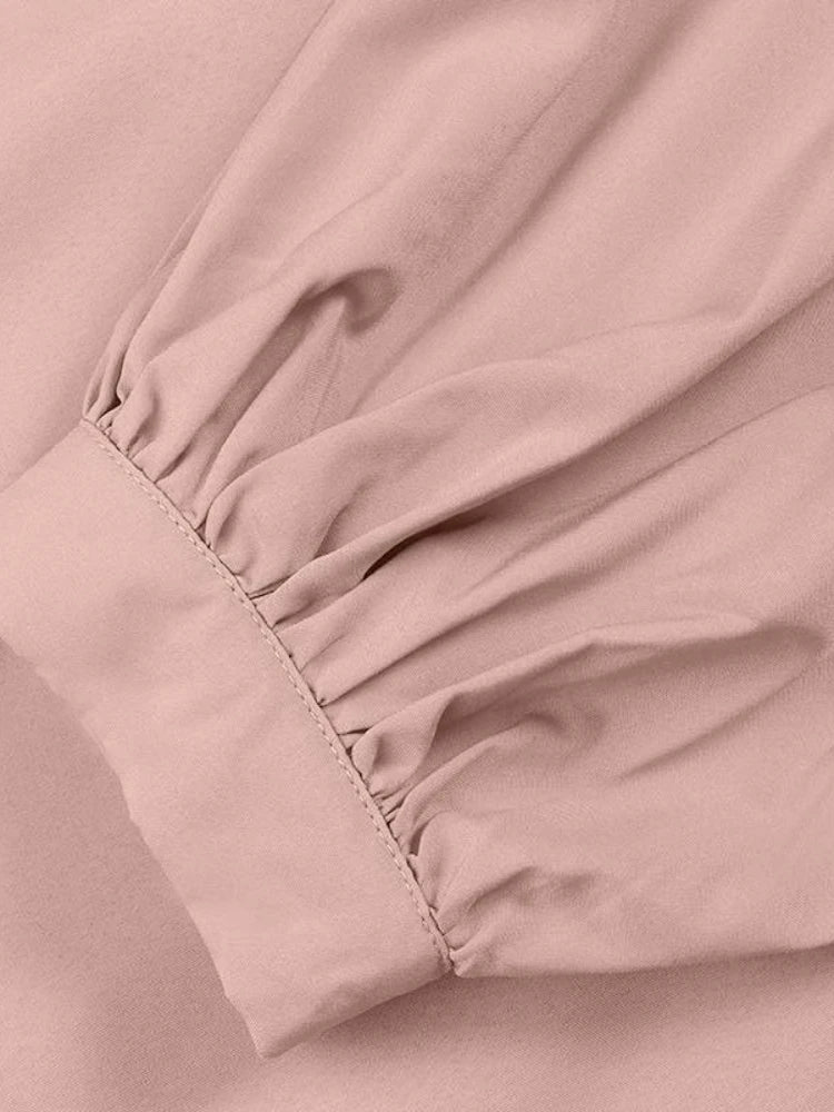 Autunno manica a sbuffo marocco abito musulmano donna Abaya caftani abiti da sera Casual donna turchia Islam abito lungo Femme Vestidos