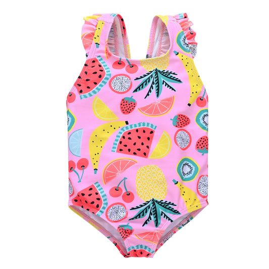 Kavkas Summer Girls costume da bagno da 9 M a 6 anni costume da bagno caldo stampato floreale per bambini costumi da bagno per bambini di un pezzo per bambini