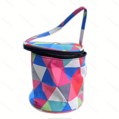 Borsa portaoggetti per filati Borse rotonde per filati di lana per maglieria Organizzatore Aghi per cucire all'uncinetto Borsa Strumenti per tessitura Accessori Ciotola Artigianato Tote
