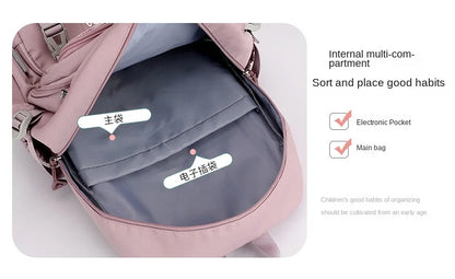 Borse da scuola per bambini per ragazze adolescenti Zaino grande Kawaii Zaino da scuola per studenti di medie dimensioni Borsa per libri Zaino da viaggio per laptop