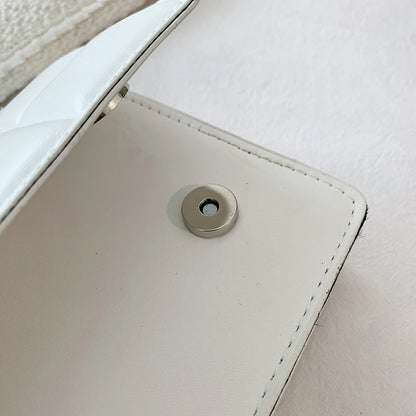 Nuove borse a tracolla moda tinta unita borsa a tracolla da viaggio femminile plaid piccole borse a tracolla in pelle PU per donna