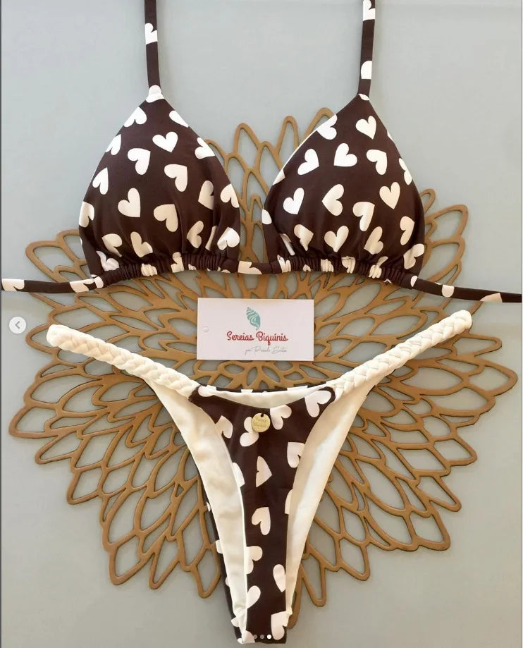 Bademode Damen Leopardenmuster Sexy Bikini Set Gestreifte Strandbekleidung Sommer Badeanzug Zweiteiliger Tanga Badeanzug Biquinis