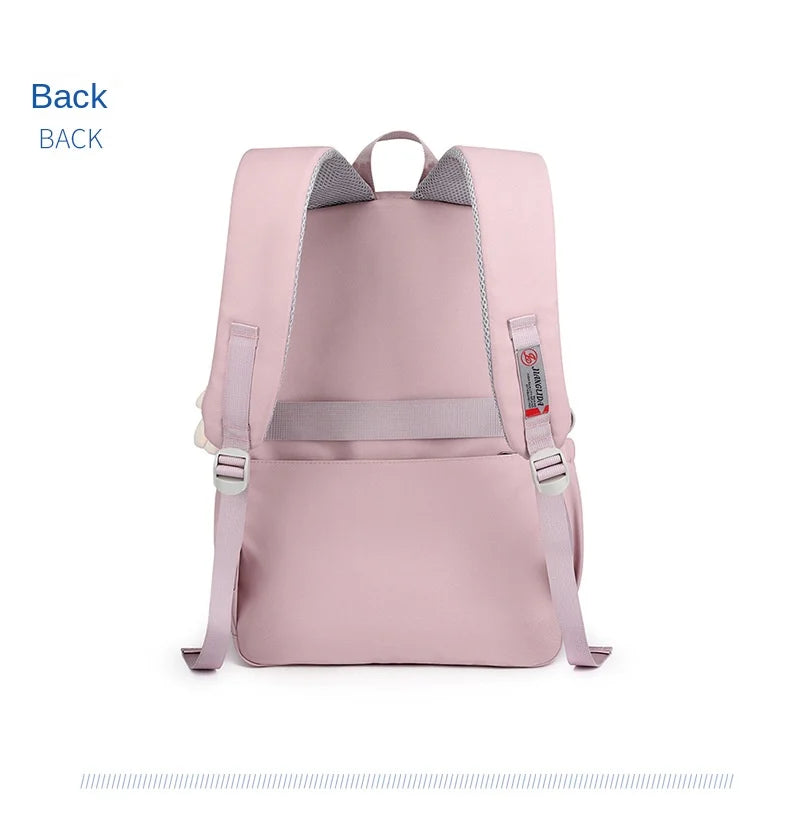 Borse da scuola per bambini per ragazze adolescenti Zaino grande Kawaii Zaino da scuola per studenti di medie dimensioni Borsa per libri Zaino da viaggio per laptop
