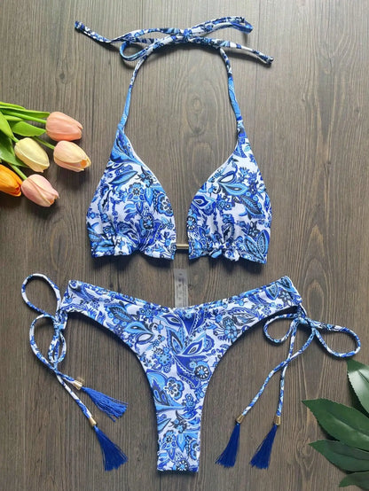 Maillot de bain bikini sexy d'été pour femmes, maillot de bain push-up, maillot de bain brésilien, ensemble bikini de plage
