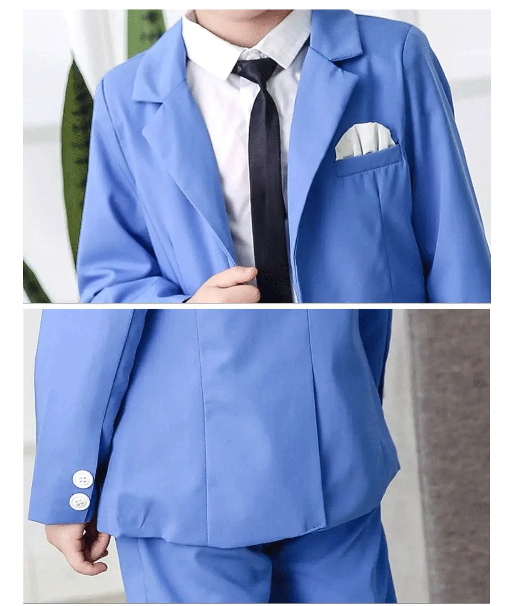 2024 Ragazzi Abiti per Matrimoni Blazer Pantaloni Bambini Abiti Formali Abiti Bambini Set da Festa Classico Teeanger Ragazzo Uniforme Scolastica