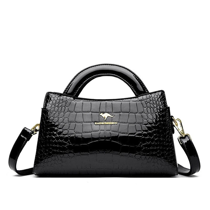KAIDIFEINIROO Kangaroo Marca Alligator Pu Borsa a tracolla in pelle a tracolla Pochette Borse a mano per la madre Piccole borse da donna Nuovo
