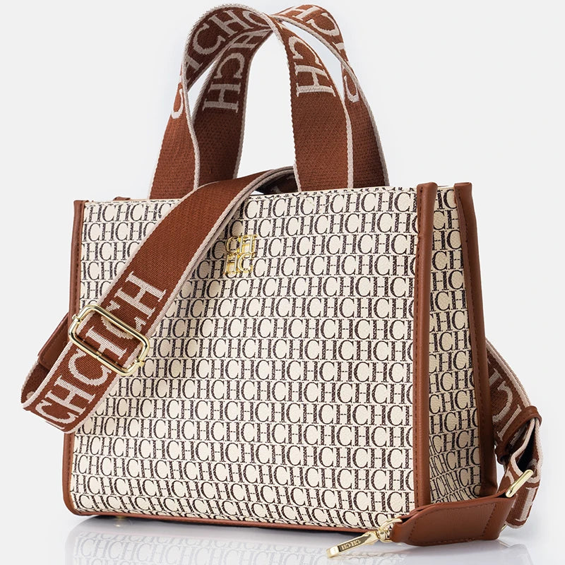 Borse da donna Logo in metallo Casual di grande capacità Designer di marca di lusso leggero 2026 Borsa da donna di nuova moda di alta qualità