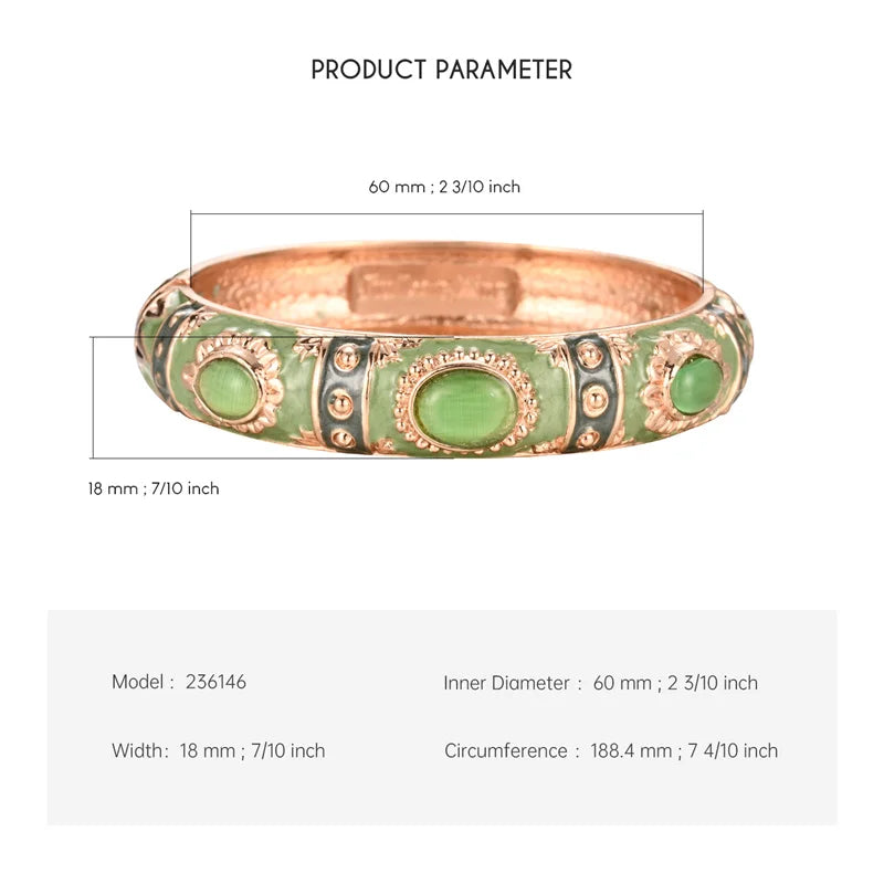 Bracelet en émail pour femmes, jonc à main hawaïen, indien, cloisonné, bijoux africains, bracelets de créateurs bohèmes pour femmes, cadeaux