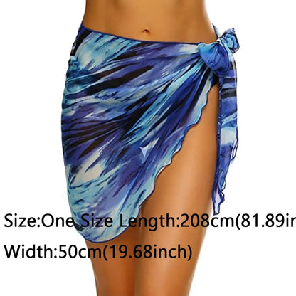 Chiffon Womens Sarongs Wrap gonna Coverups Wrap Sheer Chiffon costume da bagno sciarpa Cover Short sarong Beach Short Cover Beach Bikini