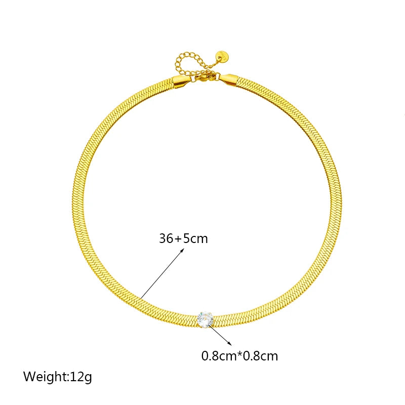 DIEYURO Collana a catena di perle con perline geometriche in acciaio inossidabile 316L per le donne Nuove ragazze punk girocollo spesso gioielli regali per feste