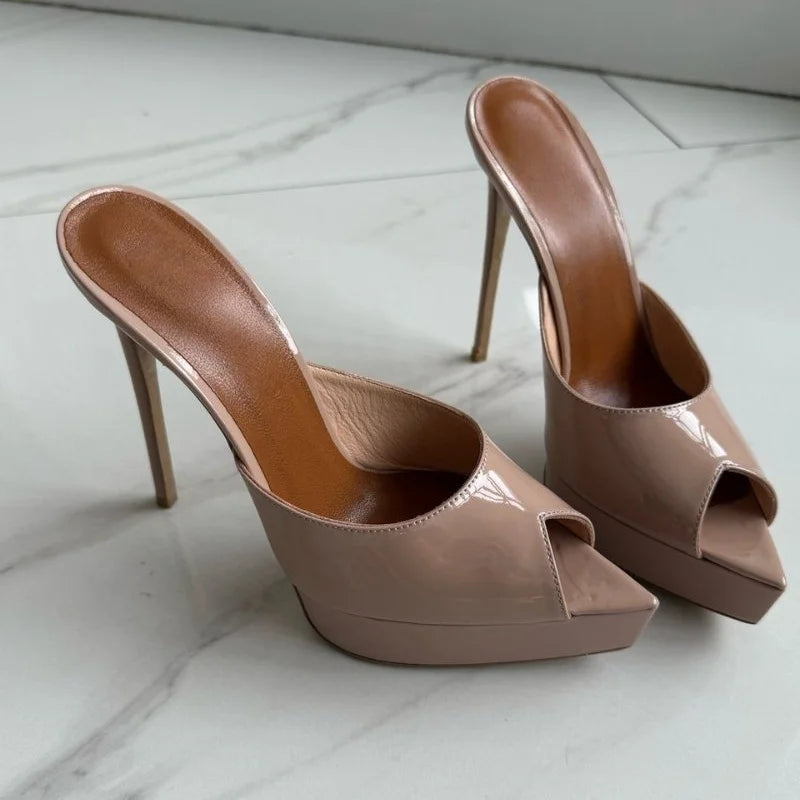 Sandali Estivi da Donna 2026 con Punta Aperta e Tacco a Spillo, Eleganti Scarpe da Ballo e da Cerimonia