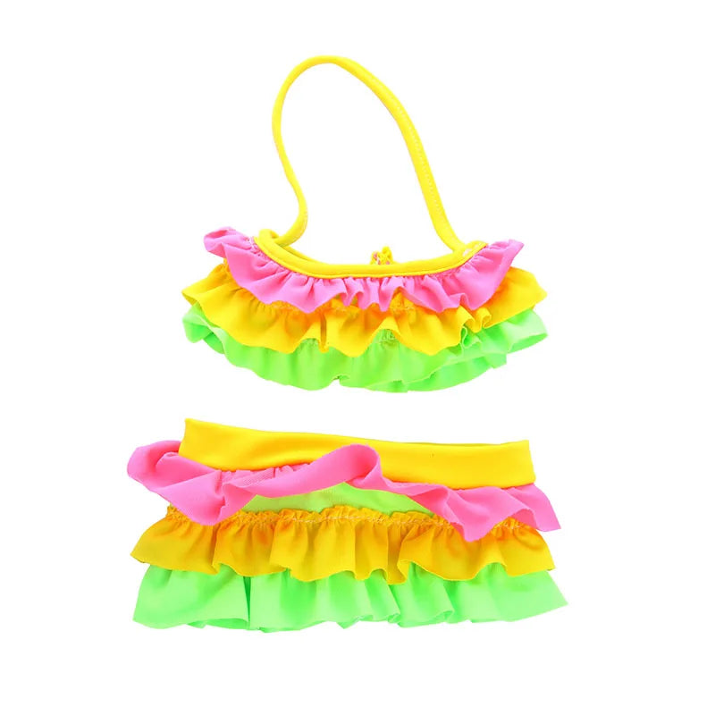 Costume da bagno per bambini in diversi stili, grazioso costume intero per bambole da 43 cm, accessori per bambole americane da 18 pollici, regali giocattolo per ragazze