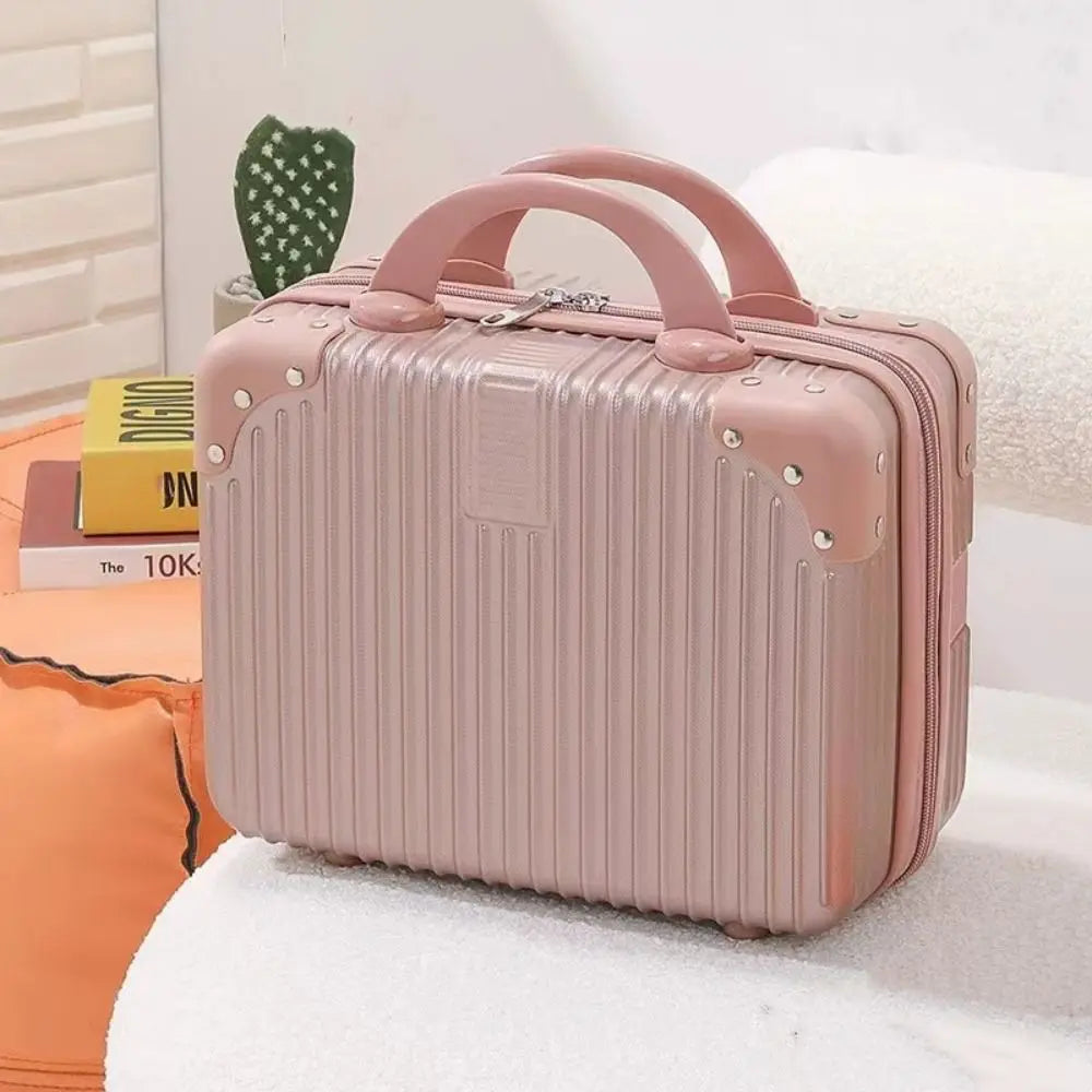 Mini valigia da viaggio leggera da 14 pollici Scatola per cosmetici Organizzatore per bagagli a mano impermeabile Custodia per trucco Piccola custodia da imbarco protettiva
