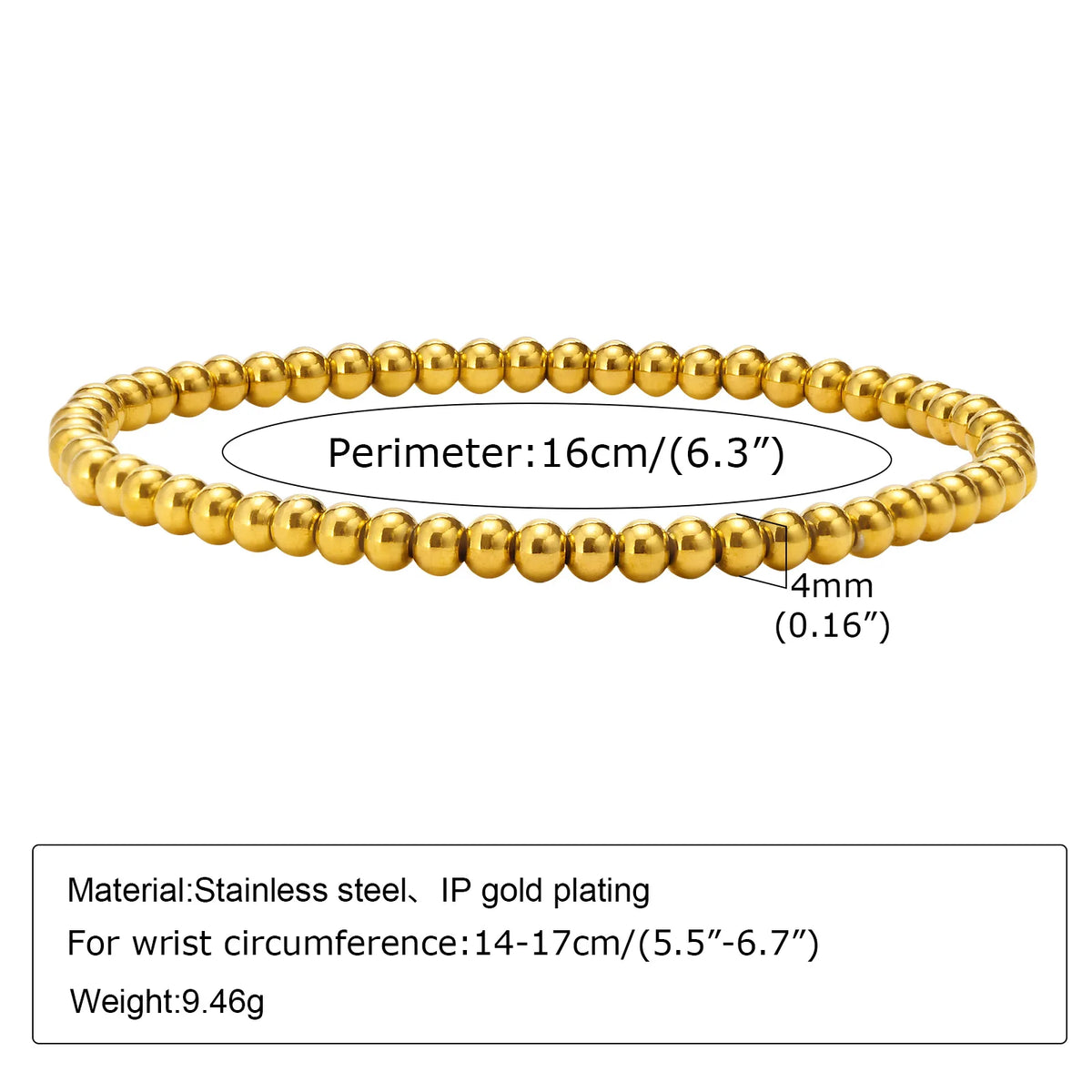 Bracciale in Acciaio Inossidabile Placcato Oro, Non Ossida, Impilabile per Donne, Sottile Catena a Spina di Pesce, Gioiello Impermeabile, Regalo