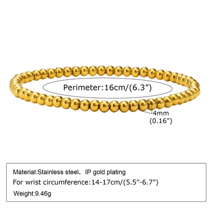 Bracciale in Acciaio Inossidabile Placcato Oro, Non Ossida, Impilabile per Donne, Sottile Catena a Spina di Pesce, Gioiello Impermeabile, Regalo