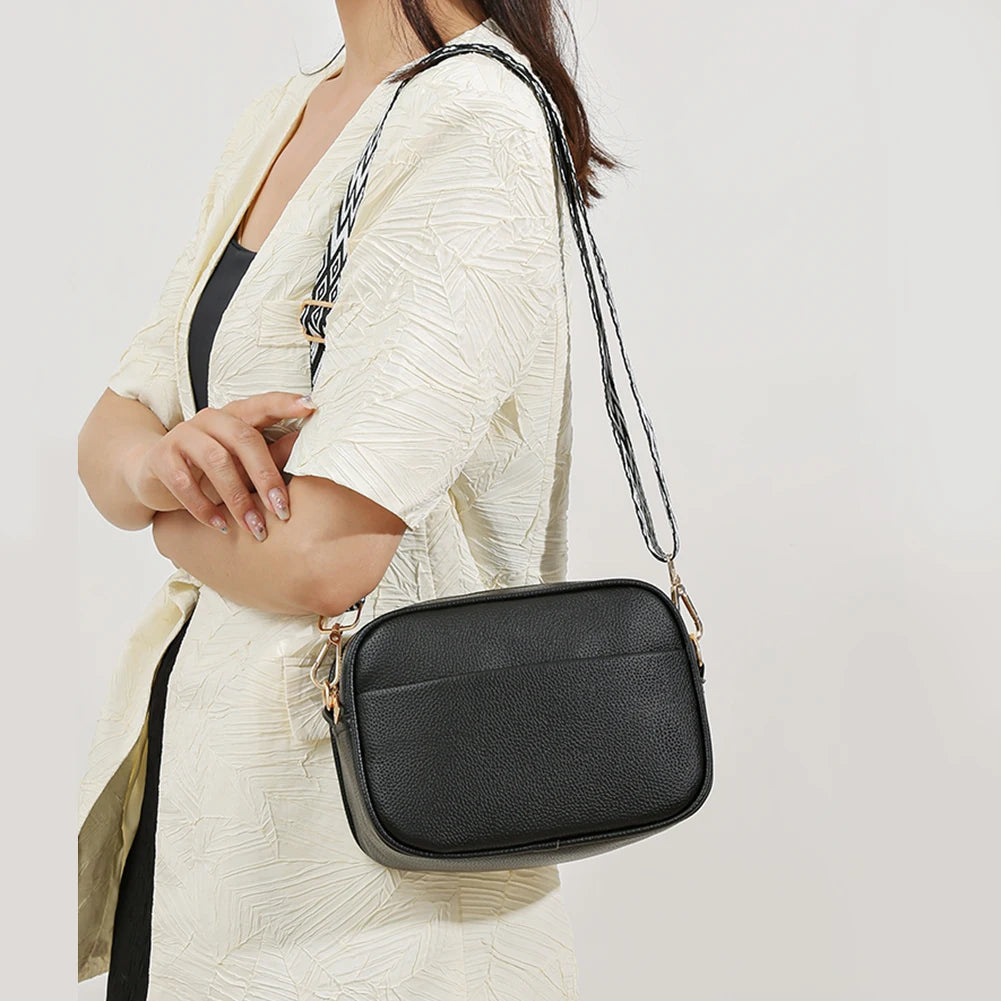 Borsa da donna di moda borse a tracolla in pelle di marca di lusso per borse a tracolla da donna 2024 borsa a mano di design Tote a tracolla in tinta unita