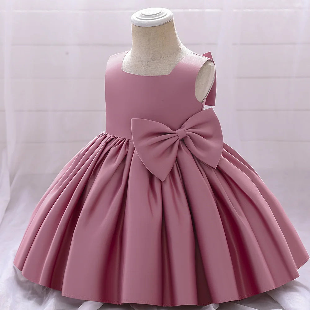 Fiore neonate matrimonio compleanno Bownot abiti abbigliamento bambino bambini principessa abito da ballo abito Costume abiti per 1-10 anni