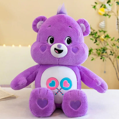 Arcobaleno Cura Orsi Cartone Animato Peluche Bambola Cuscino Divano Ornamenti per Auto Decorazioni per la Casa Bambola per Dormire Super Morbida e Lenitiva Regalo di Compleanno