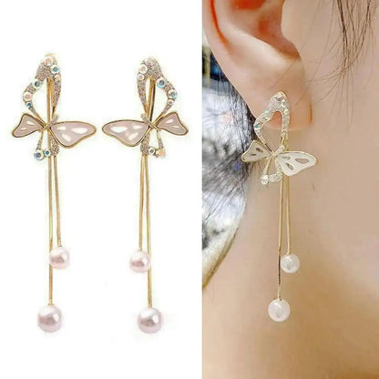 925 Ago D'argento Coreano Moda Perla Nappa Orecchini Per Le Donne Gioielli 2024 di Tendenza delle Nuove Donne di Lusso Zircone Orecchini di Perle