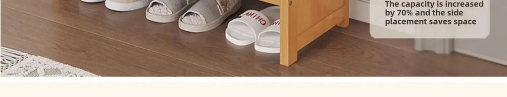 Bamboo Multi-layer Shoes Organization Rattan Flip Shoe Rack Living Room Against The Wall Boot Shelf Versatile Storage Cabinet