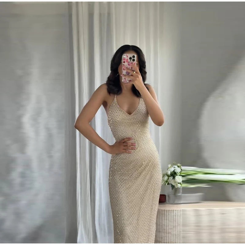 Abito da festa in pelle con ritaglio sexy Guaina senza maniche Lunghezza pavimento Scava fuori Bustier Abito aderente Abiti da sera con cerniera divisa sul retro