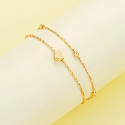 Set di gioielli con cuore di perle imitazione moda per donna Set di braccialetti con collana di perline rotonde color oro argento Set di accessori per l'uso quotidiano
