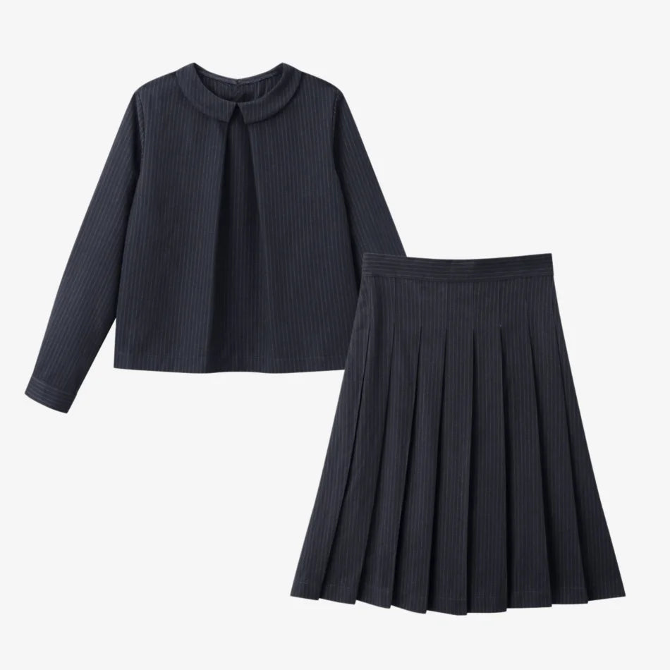(Spedizione in 1 giorno) AS AW26 ISRAEL Collezione Windsor a righe con maglia per abbigliamento per bambini, camicia