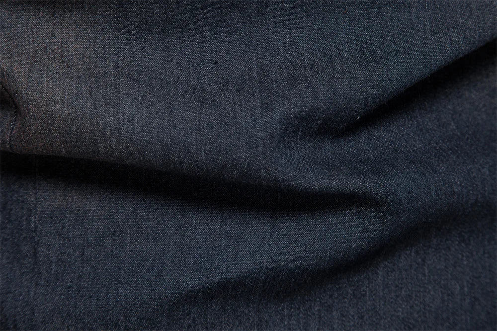 Camicia da uomo in denim di cotone elastico di marca AIOPESON Camicie da cowboy di qualità a maniche lunghe per uomo Abbigliamento casual da uomo slim fit