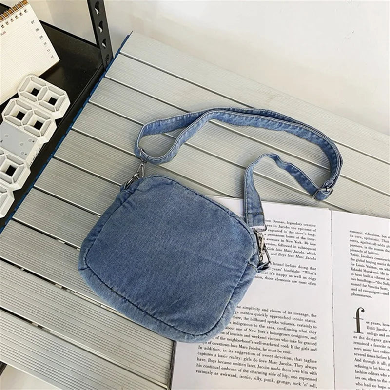 Borsa da donna Casual in Denim 2023 borse a tracolla a tracolla estive di tendenza per borse e borsette per telefono da studente borsa a tracolla per Jeans
