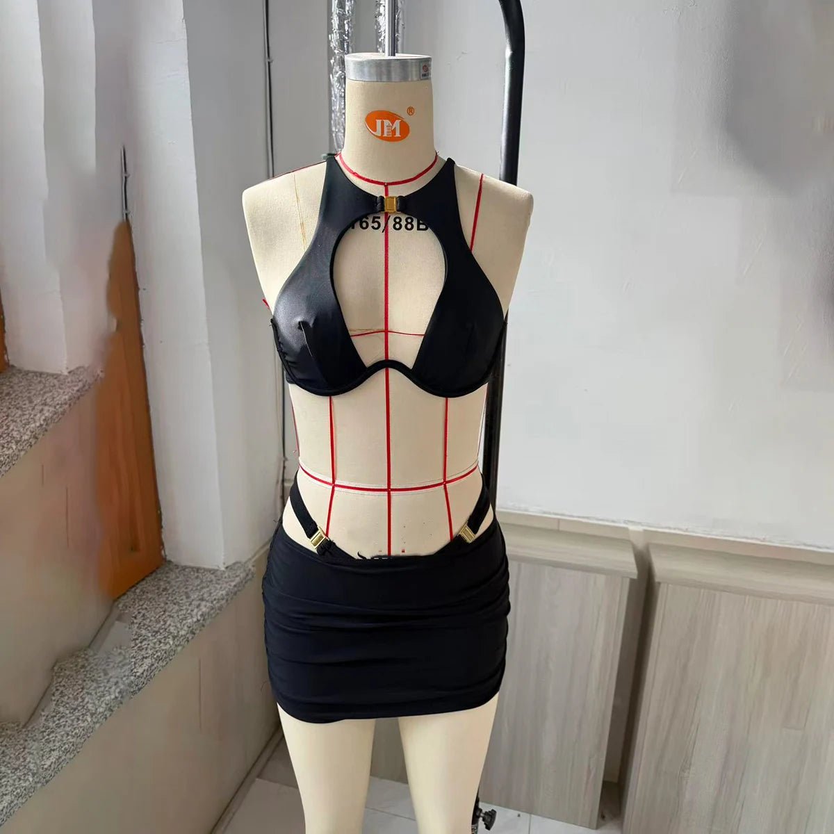 3 Pieces Bikini 2025 Sexy Women Swimsuit Swimwear Female Bikini Set Push Up Beachwear Bathing Suit Skirt wimming Suit Cover Ups