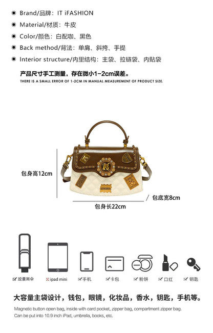 Borsa da donna designer brand handbag women's 2024 new spring/summer high-end texture single shoulder crossbody