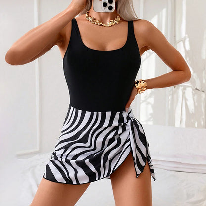 Women's High Waist Skirted One Piece Swimsuit Nylon Spandex Slimming Tummy Control with Padded Cups for Swimming Water Sports