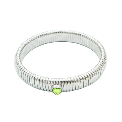 Bracciale in metallo spesso con elasticità retrò impermeabile in acciaio inossidabile placcato oro 18 carati tendenza moda gioielli unisex uomo donna