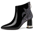 Luxuriöse rote Damen-Kurzstiefel Neue Herbst-Winter-Modetrends Plüsch-High Heels Party Hochzeitsschuhe Freizeit Reise Tanz 2024