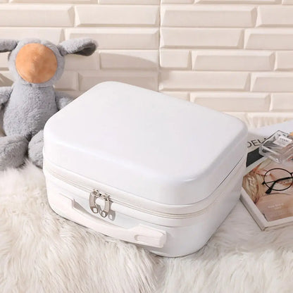 Mini valigia da viaggio leggera da 14 pollici Scatola per cosmetici Organizzatore per bagagli a mano impermeabile Custodia per trucco Piccola custodia da imbarco protettiva