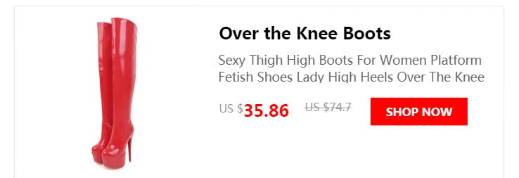 Sexy Lace Up Platform Long Boots Women Thick Gothic Heels High Knee Boot Winter Red Black Green Fetish Party Shoes Large Size 48
