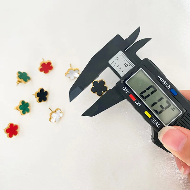 3 pezzi in acciaio inossidabile 316L di lusso fiore di pruno pianta a cinque foglie fiore collana orecchini braccialetto per le donne set di gioielli regalo